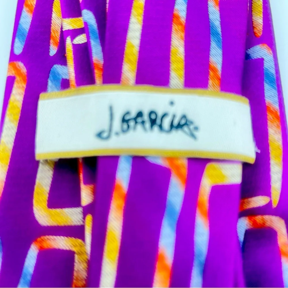 Jerry Garcia Emerald City Anniversary Collection 100% Silk Tie. - Picture 2 of 3